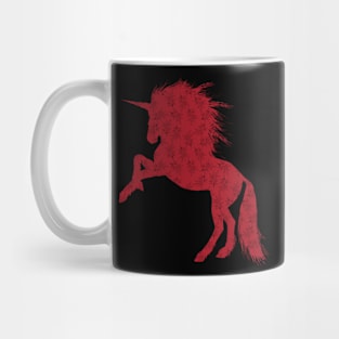 Red Unicorn Mug